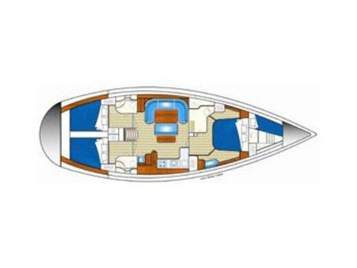 Sailboat OCEAN STAR 51.2 Boat layout