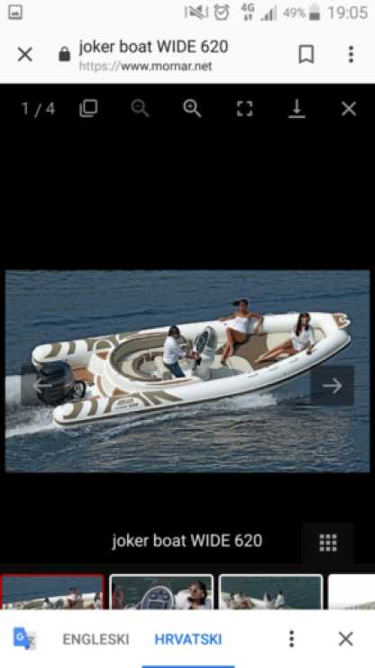 Аренда RIB (надувная моторная лодка) Joker Boat Wide 620 Задар