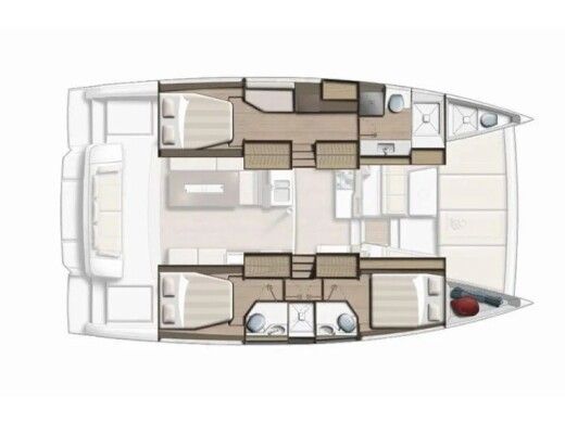 Catamaran  Bali 4.2* boat plan