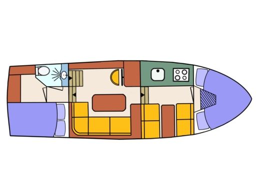 Houseboat Regina Boarnkruiser 1000 Boat design plan