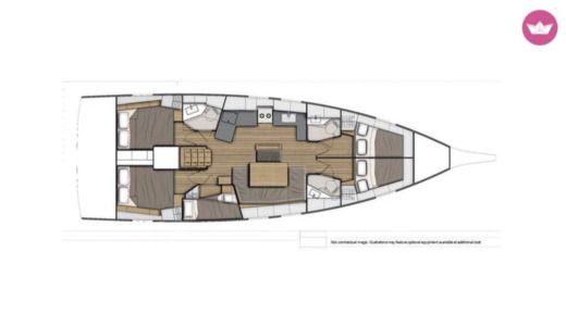 Sailboat Beneteau 46.1 boat plan