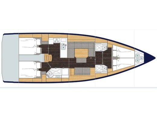Sailboat  Bavaria C45 Holiday Boat design plan