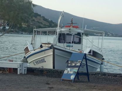 Charter Motorboat Traditional Boat Elounda