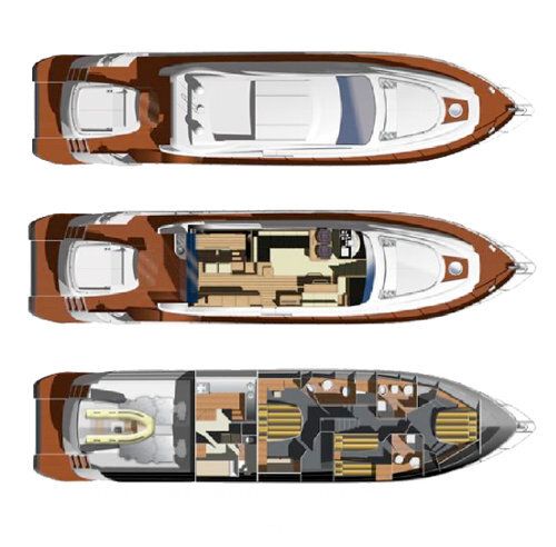 Motor Yacht Aicon Yachts SPA 72 HT SL boat plan