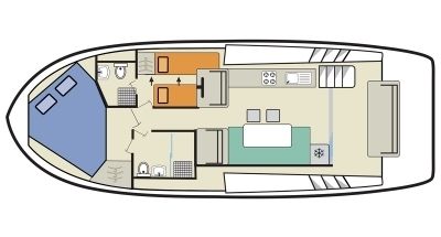 Houseboat Premier Horizon 2 Boot Grundriss