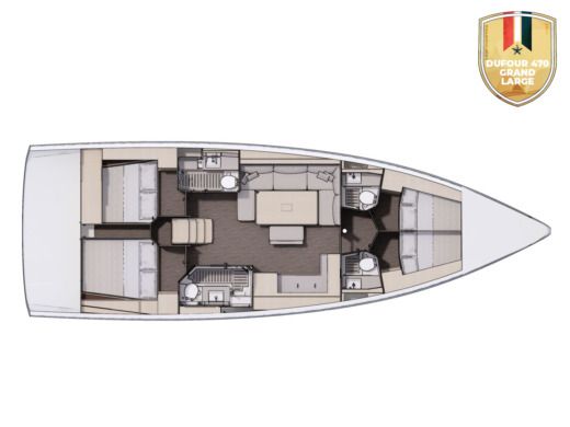 Sailboat  Dufour 470 Grand Large Boat design plan