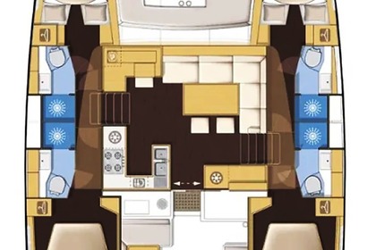 CATAMARÁN LAGOON 450F LUX/CHEF Y LIMPIEZA