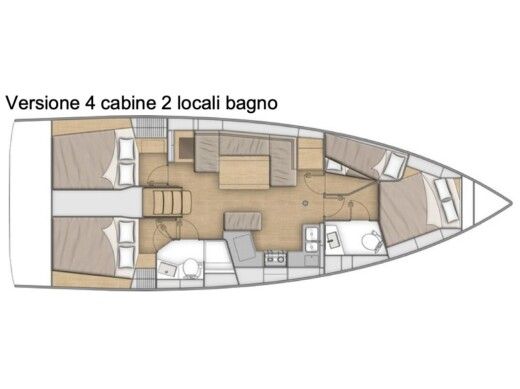 Sailboat Beneteau Oceanis 40 Boat design plan