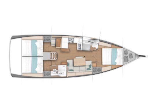 Sailboat Jeanneau Sun Odyssey 440 Boat design plan
