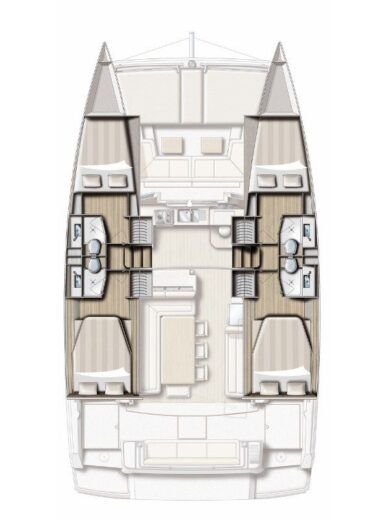 Catamaran Bali - Catana Bali 4.1 boat plan