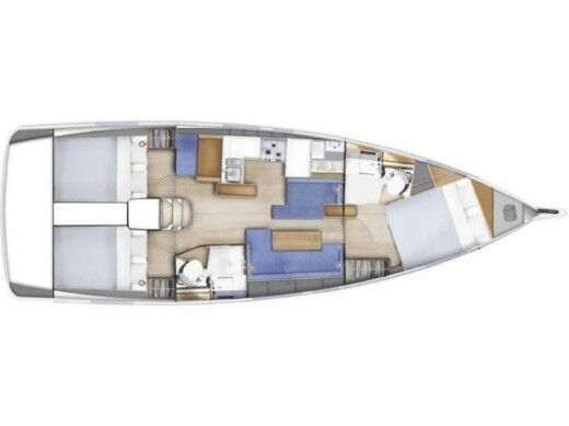 Sailboat Jeanneau Sun Odyssey 410 boat plan