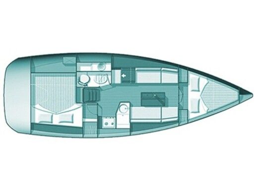 Sailboat JEANNEAU SUN ODYSSEY 33I Boat layout