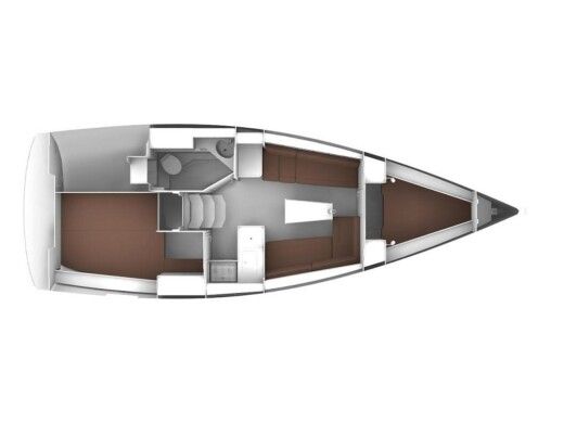 Sailboat BAVARIA CRUISER 33 Plan du bateau