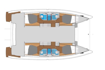 double cabins, each with air conditioning, electric toilets, and private showers