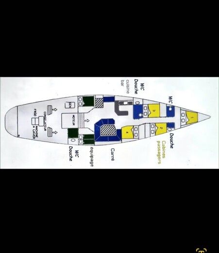 Sailboat Laivateollisuus Maxi Ior (1988) Boat layout