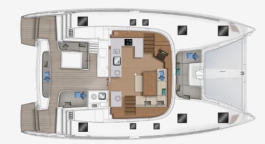 Catamaran Lagoon Lagoon 46 Boat design plan