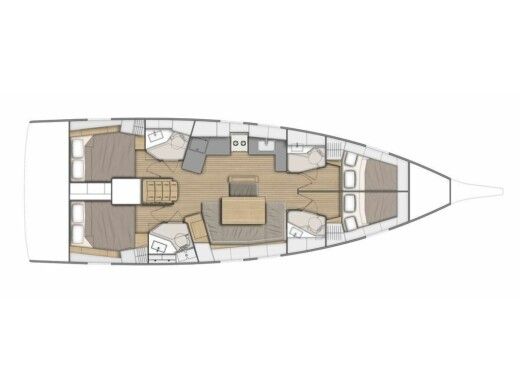 Sailboat  Oceanis 46.1 Plan du bateau