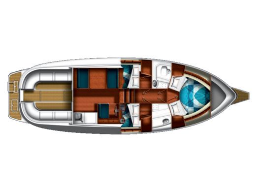 Motorboat SAS VEKTOR Adria 1002V Plan du bateau