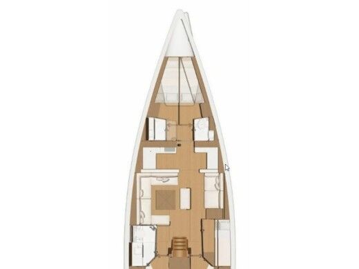 Sailboat  Dufour 520 Grand Large Plan du bateau
