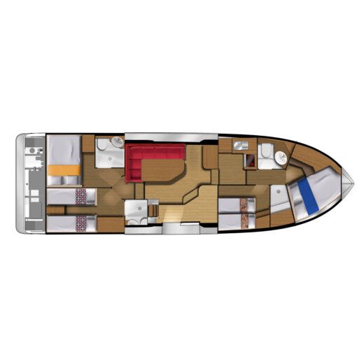 Houseboat Houseboat Holidays Italia Minuetto 8 Boot Grundriss