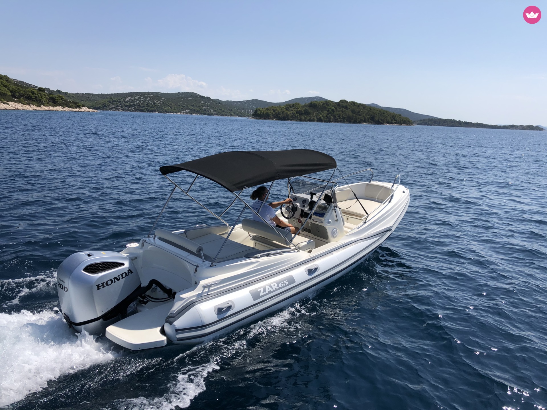 Semi-rigide ZAR CRO 65 WHite 200cv