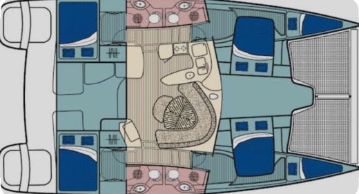 Catamaran Leopard 42ft Boat design plan