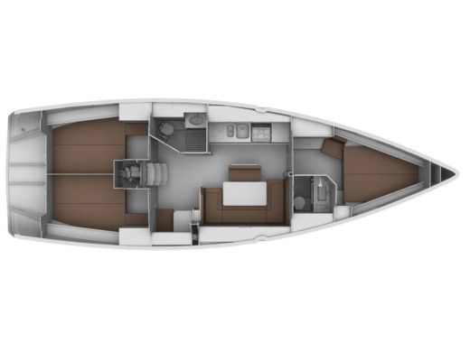 Sailboat BAVARIA CRUISER 40 - S/Y Klelia Boat design plan