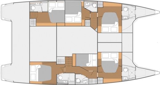 Catamaran Fountaine Pajot Saba 50 Boat design plan