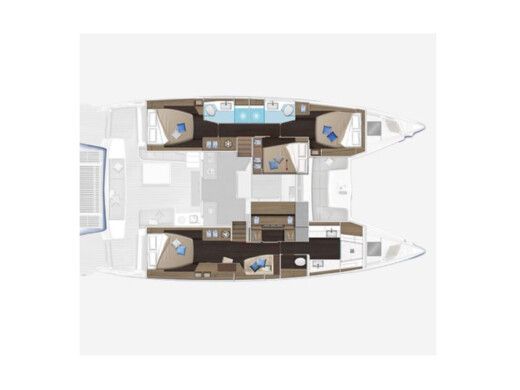 Catamaran Lagoon 51 boat plan