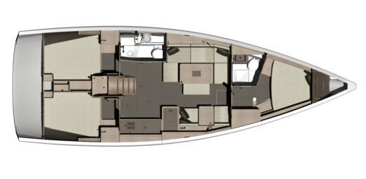 Sailboat DUFOUR 412 Grand Large Boat layout