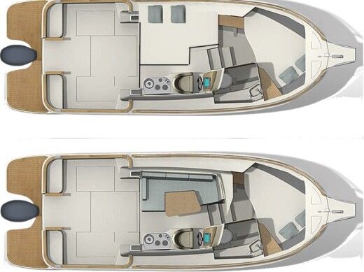 Motorboat Leidi 800R Plan du bateau