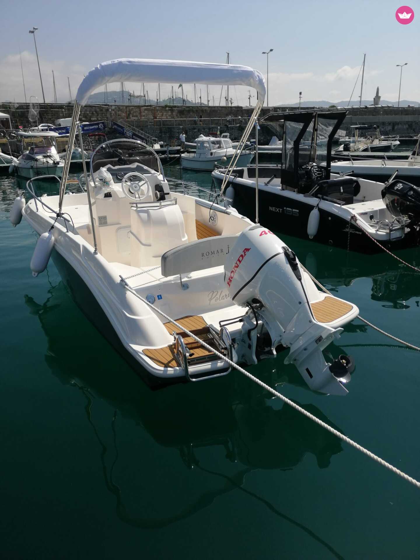 Bateau sans permis romar open 40cv