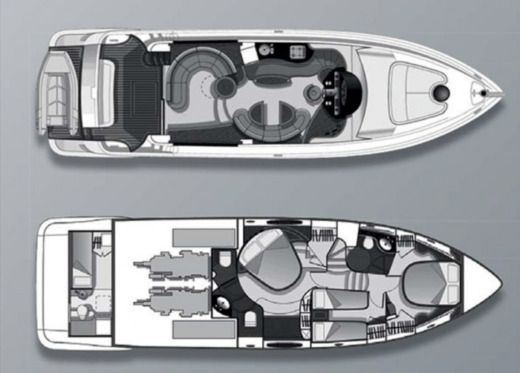 Motor Yacht Azimut 55/137 PILLARS SPIRIT Boat layout