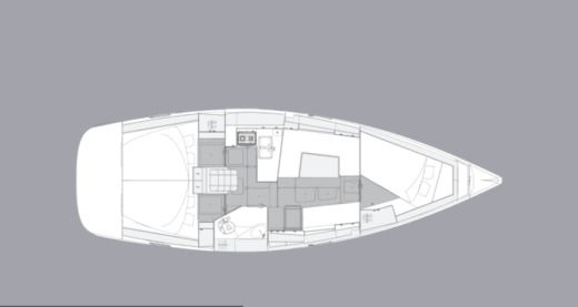 Sailboat Elan Elan 40.1 Plattegrond van de boot