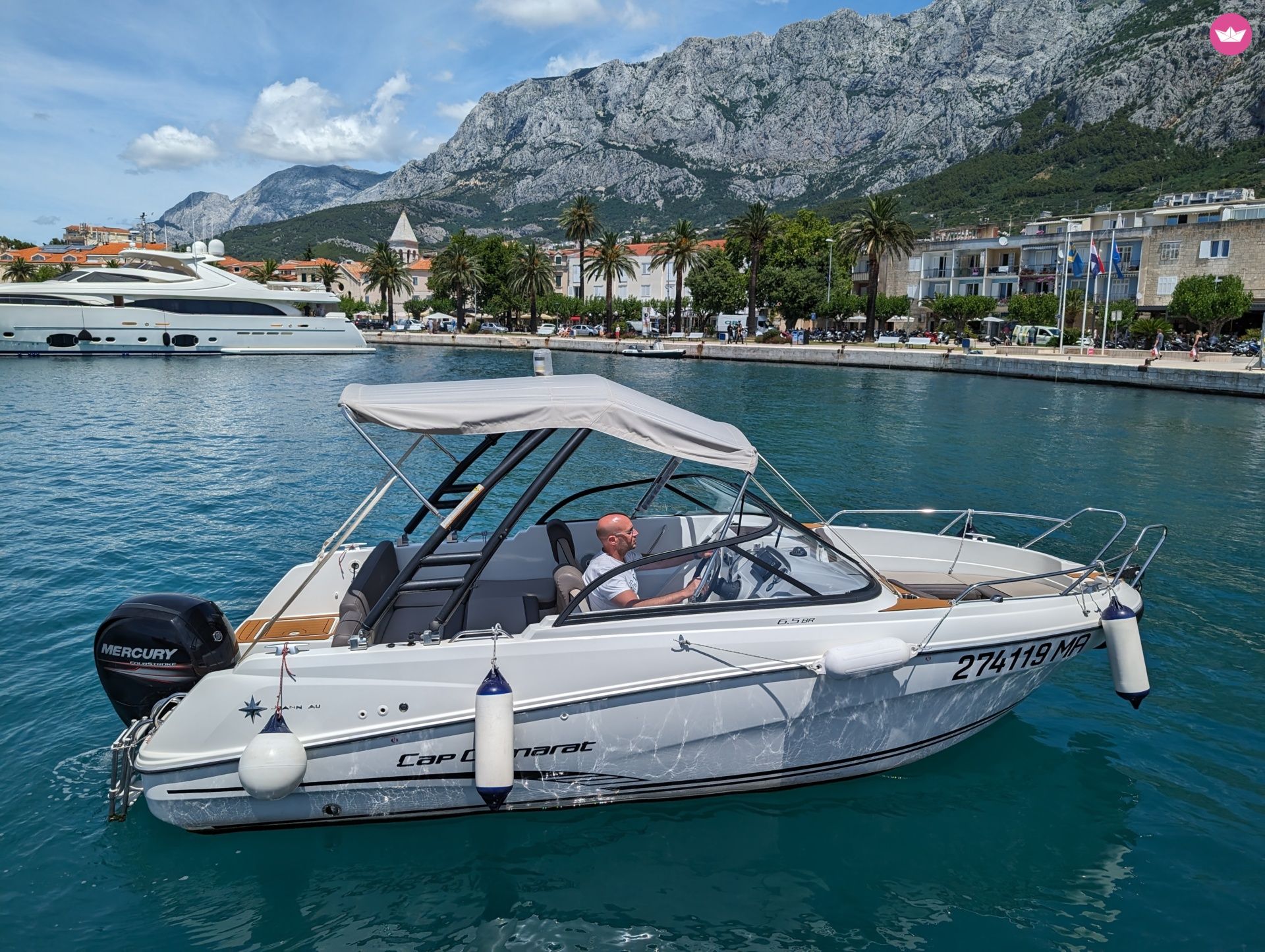 Bateau à moteur Cap Camarat 6.5 BR 150cv