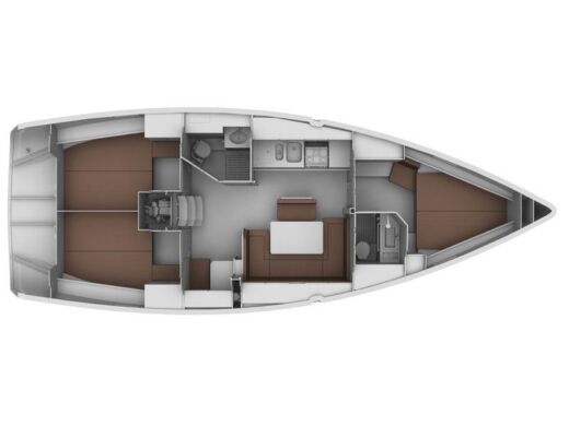 Sailboat BAVARIA CRUISER 40 boat plan