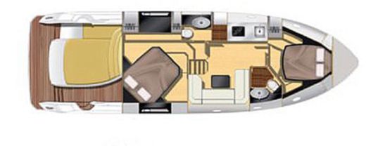 Motorboat Sessa Marine C43 boat plan