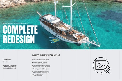 Charter Gulet Custom made Gulet Trajektna Luka Split