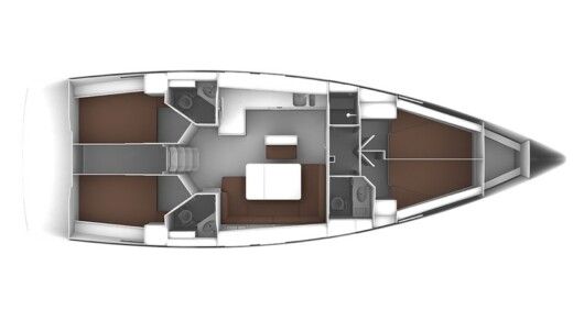 Sailboat Bavaria Cruiser 46 Boat layout