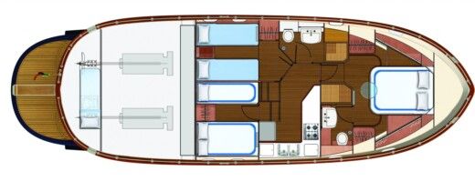 Motorboat Apreamare 48 Plano del barco