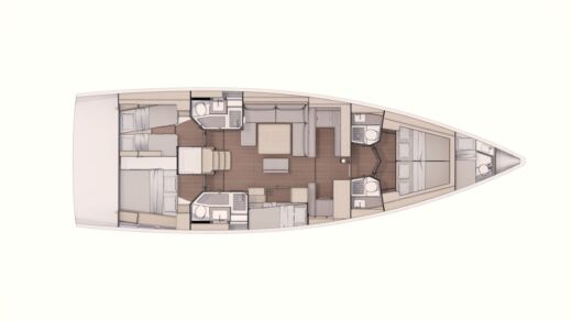 Sailboat Dufour Dufour 530 Grand Large boat plan