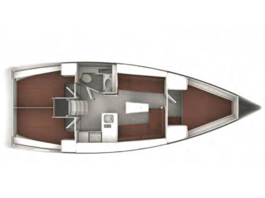 Sailboat  Bavaria Cruiser 37 Boot Grundriss