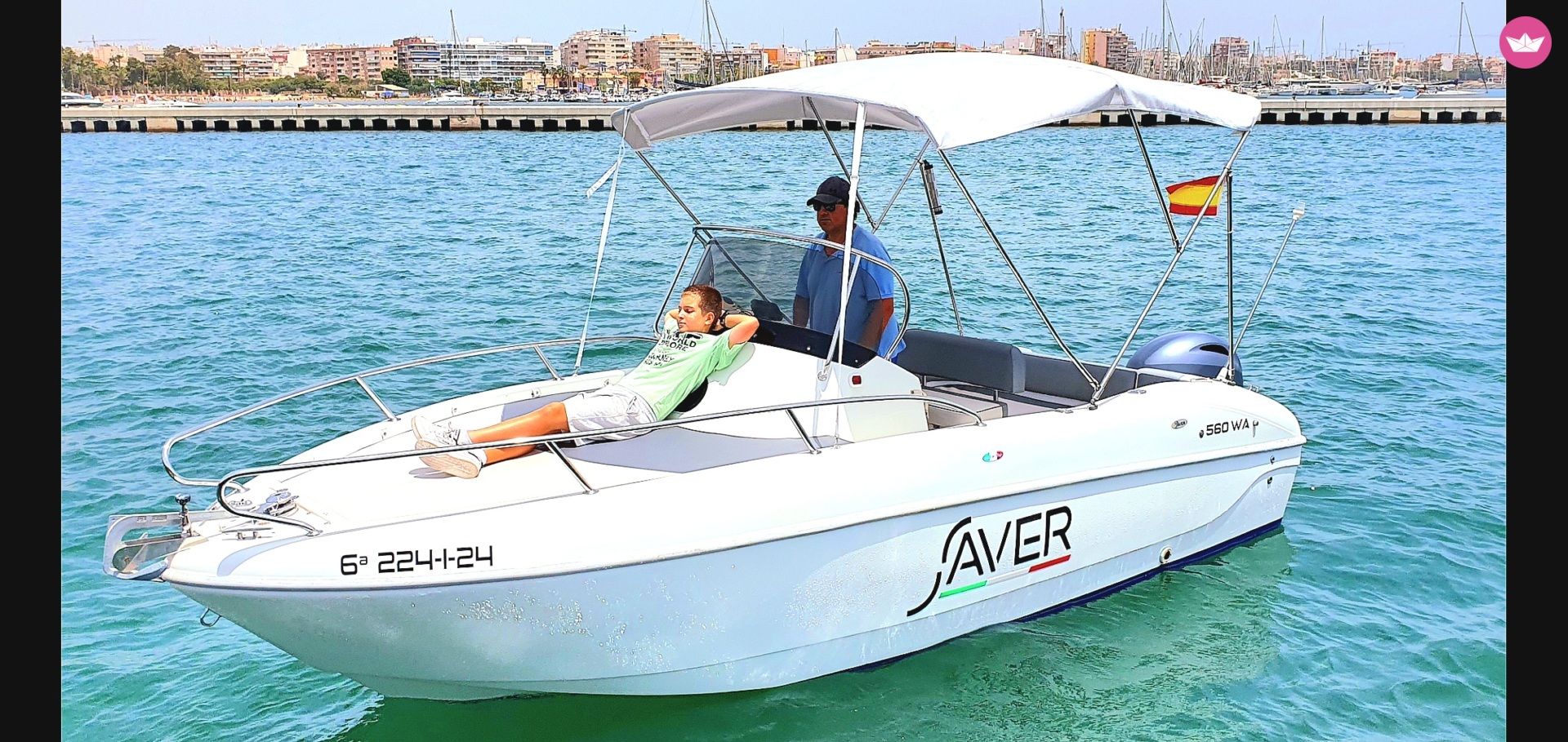 Bateau à moteur Saver 5.6 WA 100cv 2
