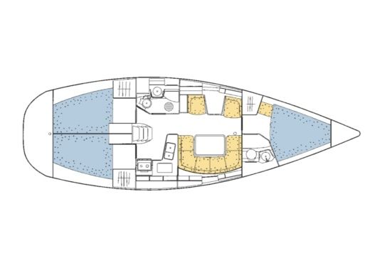 Sailboat Jeanneau Sun Odyssey 40 boat plan