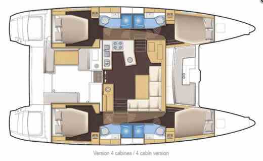 Catamaran Lagoon 450 Boat design plan