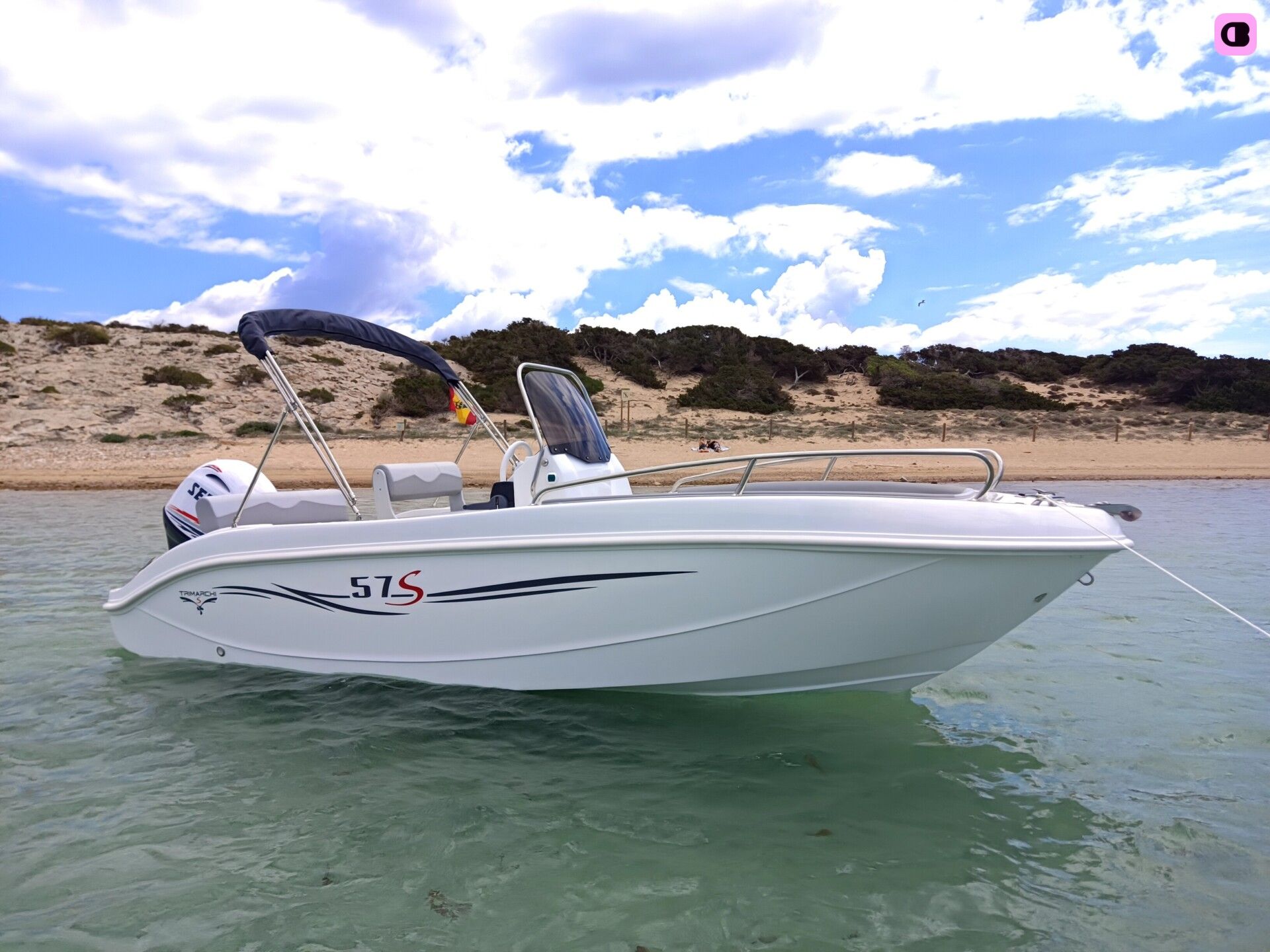 Bateau à moteur Trimarchi 57s 115cv 5