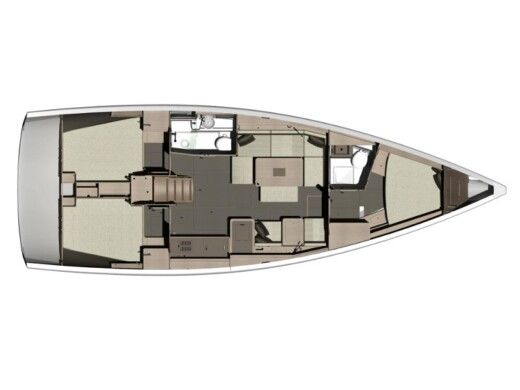 Sailboat DUFOUR 412 Grand large boat plan
