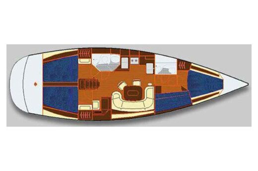 Sailboat Salona Salona 45 Planta da embarcação