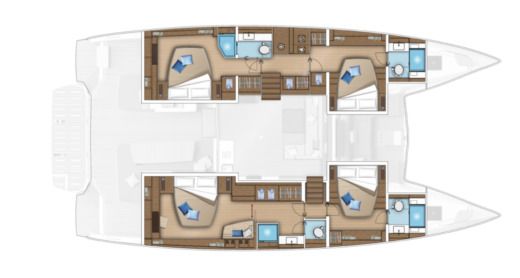 Catamaran Lagoon 450F boat plan