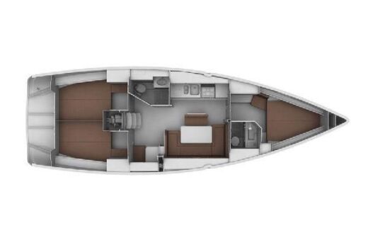 Sailboat Bavaria 40 Cruiser Boat layout